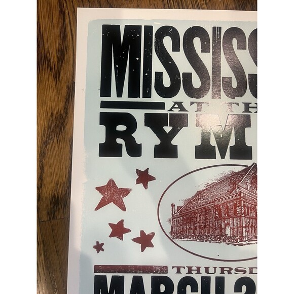 Hatch Show Print Mississippi At The Ryman Limited Edition Print Poster 14 X 22 - Picture 6 of 7